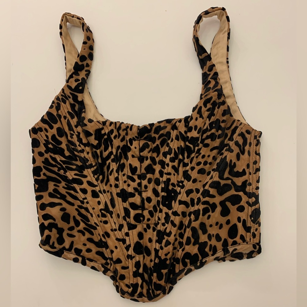 House of CB leopard corset top